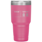 Low Battery Dad of Two Sons or Twin Boys Father's Day Gift Tumbler Tumblers dad, family- Nichefamily.com