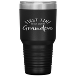 First Time Grandpa Est. 2020 I New Granddad Tumbler Tumblers dad, family- Nichefamily.com