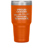 Proud Grandpa of an Official Teenager, 13th B-Day Party Tumbler Tumblers dad, family- Nichefamily.com