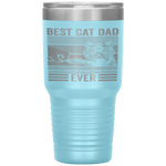 Vintage Best Cat Dad Ever Bump Fist Father's Day Gifts Tumbler Tumblers dad, family- Nichefamily.com