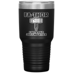 Father's Day Gift for Dad - Fa-Thor Like a Dad just Mightier Tumbler Tumblers dad, family- Nichefamily.com
