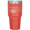 Childhood cancer awareness Grandpa of a warrior Tumbler Tumblers dad, family- Nichefamily.com