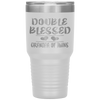 Double Blessed Grandpa Of Twins Grandfather Gift Tumbler Tumblers dad, family- Nichefamily.com