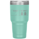 Low Battery Dad of Two Sons or Twin Boys Father's Day Gift Tumbler Tumblers dad, family- Nichefamily.com