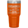 Cool Grandpas Ride MotorCycles - Funny Grand Father Biker Tumbler Tumblers dad, family- Nichefamily.com