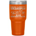 Cool Grandpas Ride MotorCycles - Funny Grand Father Biker Tumbler Tumblers dad, family- Nichefamily.com