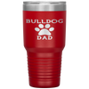 Bulldog Paw Dad Tumblers - Nichefamily.com