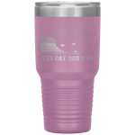 Vintage Best Cat Dad Ever Men Bump Fit Fathers Day Gift Tumbler Tumblers dad, family- Nichefamily.com