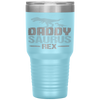 Daddysaurus Rex Father's Day Dinosaur Daddy Funny Tumbler Tumblers dad, family- Nichefamily.com