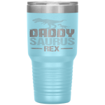 Daddysaurus Rex Father's Day Dinosaur Daddy Funny Tumbler Tumblers dad, family- Nichefamily.com