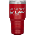 Vintage Best Cat Dad Ever Cat Daddy Father Day Tumbler Tumblers dad, family- Nichefamily.com