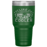 Cycling Dad  Bike Rider Cyclist Father's Day Gift Funny Tumbler Tumblers dad, family- Nichefamily.com