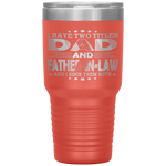 I Have Two Titles Dad Father-In-Law Funny Fathers Day Gift Tumbler Tumblers dad, family- Nichefamily.com