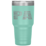 Pa Dad Grandpa Word Cloud Father's Day Gift Tumbler Tumblers dad, family- Nichefamily.com