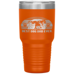 Vintage Best English Bulldog DAD Ever Fathers Day Gift Tumbler Tumblers dad, family- Nichefamily.com