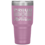 Womens Proud Brother-in-law Of An Airman Father Uncle Son Tumblers Tumblers - Nichefamily.com