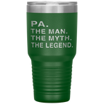 Grandpa Grandfather PA The Legend Gift Tumbler Tumblers dad, family- Nichefamily.com