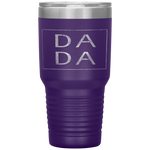 Distressed Dada Funny Retro Father's Day Tumbler Tumblers dad, family- Nichefamily.com