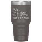 Grandpa Grandfather PA The Legend Gift Tumbler Tumblers dad, family- Nichefamily.com