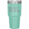 GRANDPA THE MAN THE MYTH THE LEGEND Father's Day Gift Men Tumbler Tumblers dad, family- Nichefamily.com