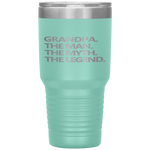 GRANDPA THE MAN THE MYTH THE LEGEND Father's Day Gift Men Tumbler Tumblers dad, family- Nichefamily.com