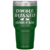 Double Blessed Grandpa Of Twins Grandfather Gift Tumbler Tumblers dad, family- Nichefamily.com