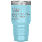 Irish Wolfhound Dog Dad Fathers Day Gift design Tumbler Tumblers dad, family- Nichefamily.com