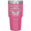 Retro Vintage Best Pug Dad Ever Father's Day Tumbler Tumblers dad, family- Nichefamily.com