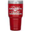 Proud Grandpa Of A Heart Warrior CHD Awareness Gift Tumbler Tumblers dad, family- Nichefamily.com