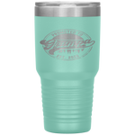 Promoted to Grumpa Est 2020 Vintage Funny New Grandpa Gift Tumbler Tumblers dad, family- Nichefamily.com