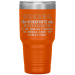 Funny Father's Day - Bob Knows Everything  Tumbler Tumblers dad, family- Nichefamily.com