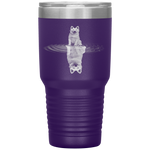 White German shepherd Reflection Funny Father's Day Tumbler Tumblers dad, family- Nichefamily.com