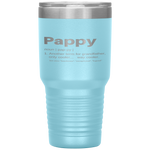 Pappy Gifts Grandpa Fathers Day Definition Birthday Tumbler Tumblers dad, family- Nichefamily.com