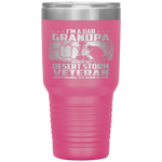 I'm A Dad Grandpa - Veteran Nothing Scares - Father's Day Tumbler Tumblers dad, family- Nichefamily.com