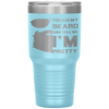 Touch My Beard And Tell Me I'm Pretty Fathers Day Gift Tumbler Tumblers dad, family- Nichefamily.com