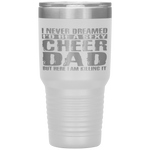 Father's Day Cheer Dad Killing It Cheerdancing Tumbler Tumblers dad, family- Nichefamily.com