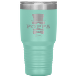 Luckiest Poppa Ever Leprechaun St Patricks Day Grandpa Tumbler Tumblers dad, family- Nichefamily.com