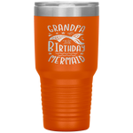 Grandpa Of The Birthday Mermaid Gifts Merman Family Matching Tumbler Tumblers dad, family- Nichefamily.com