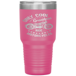 Only Cool Grandpas Ride Motorcycles Riding Rider Moto Tumbler Tumblers dad, family- Nichefamily.com