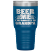 Mens Beer Me Im Promoted To Grandpa Pregnancy Drinking Team Gift Tumbler Tumblers dad, family- Nichefamily.com