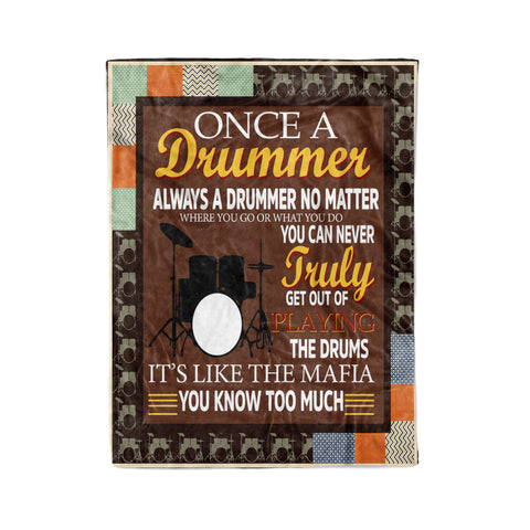 Drummer Blanket 13  Fleece Blanket