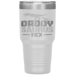 Daddysaurus Rex Father's Day Dinosaur Daddy Funny Tumbler Tumblers dad, family- Nichefamily.com