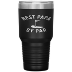 Best Papa By Par Funny Golf Father's Day Grandpa Gift Tumbler Tumblers dad, family- Nichefamily.com