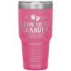 Soon To Be Grandpa Est 2020 Foot Print Family Pregnancy Gift Tumbler Tumblers dad, family- Nichefamily.com