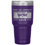 Mens Best Cat Grandpa Ever Retro Vintage Cat Grandpa Gifts Tumbler Tumblers dad, family- Nichefamily.com