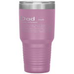 Dad Definition Father's Day Funny Mens Hilarious Adult Humor Tumbler Tumblers dad, family- Nichefamily.com