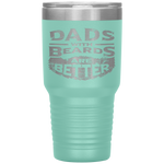 Dads with Beards are Better Father's Day Gifts Distressed Tumbler Tumblers dad, family- Nichefamily.com