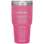 Dziadzia Funny Meaning Grandpa Dziadzia Fathers Day Gifts Tumbler Tumblers dad, family- Nichefamily.com