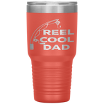 Reel Cool Dad Fishing Daddy Father's Day Gift  Tumbler Tumblers dad, family- Nichefamily.com