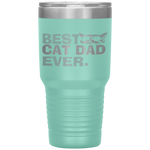 Vintage Best Cat Dad Ever Cat Daddy Father Day Tumbler Tumblers dad, family- Nichefamily.com